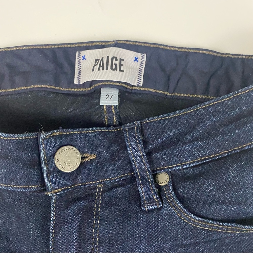 Paige Skyline Skinny Dark Wash Jeans Size 27 - Picture 3 of 4